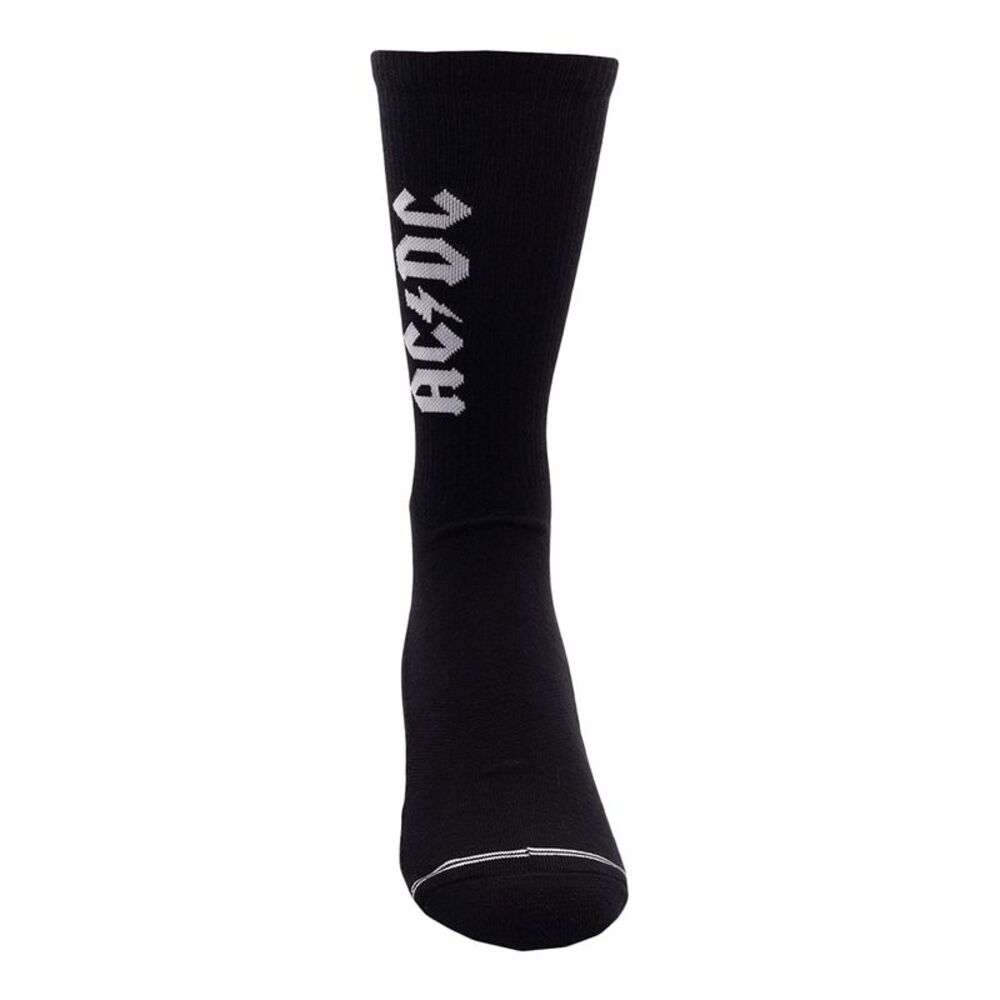AC/DC Unisex Adult Bolt Crew Socks / Black